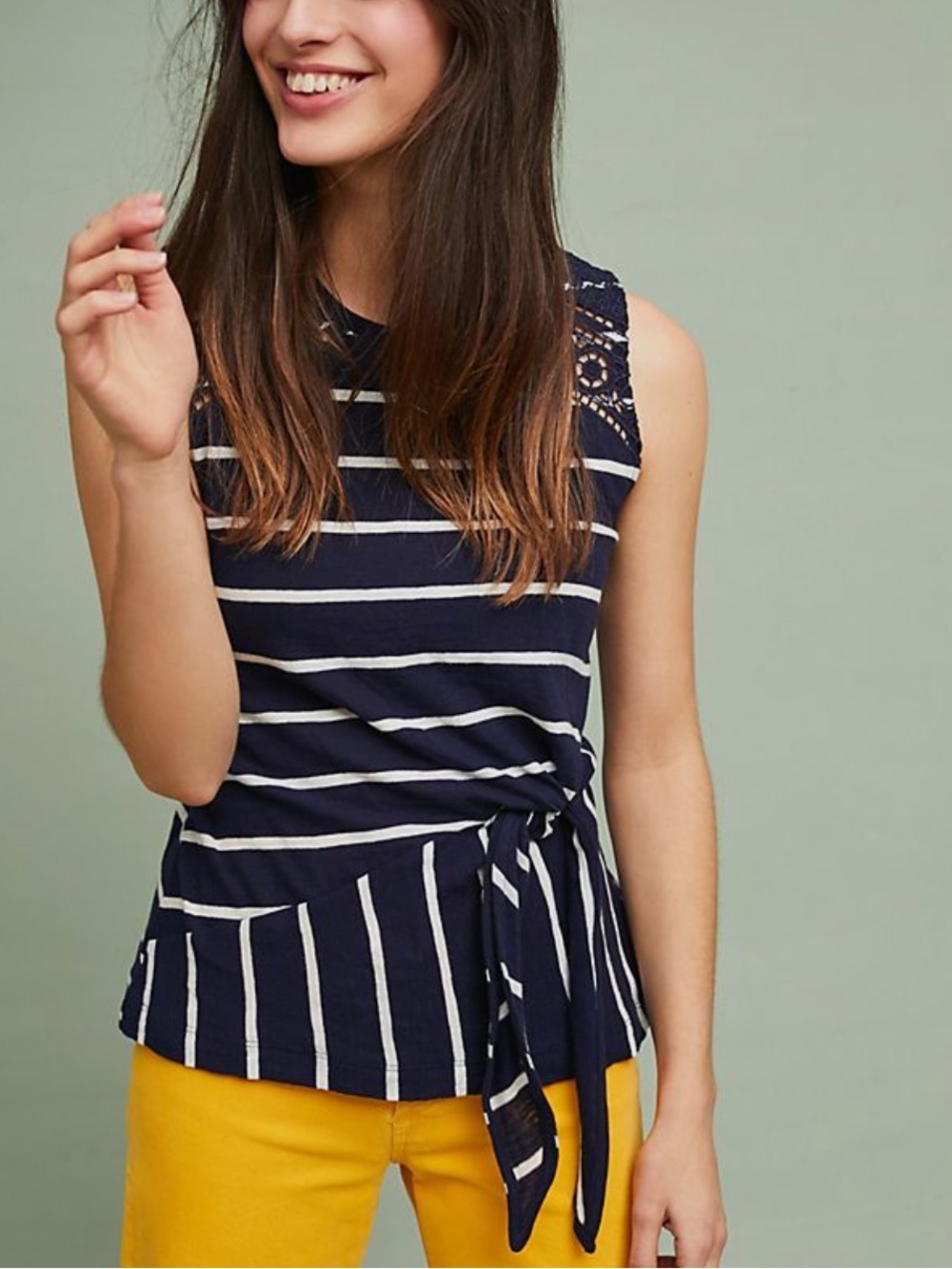 Postmark by Anthropologie Sail Away Tank Top XS